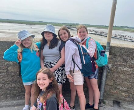 Girls mont saint michel