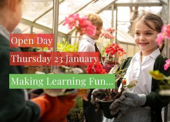 Open Day - Thursday 23 January 2025 - Click here to book now.