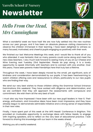 Newsletter 190925